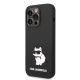 Karl Lagerfeld Silicone Choupette vāciņš iPhone 14 Pro Max - Melns