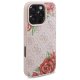 Guess iPhone 16 Pro Max vāciņš 4G Flowers Print MagSafe, rozā