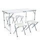 Foldable Garden Picnic Table with 4 Chairs