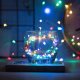 Ziemassvētku Virtene 100 LED Lampiņas Gaismas uz Baterijām, Daudzkrāsaina | Battery Operated String Christmas Fairy...