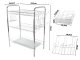 Three-Tier Dish Drainer with Utensil Holders, Silver