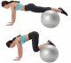 Fitnesa Vingrošanas Dubultā Bumba - Sudraba, 50 cm | Exercise Fitness Gym Peanut Ball