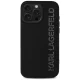 Karl Lagerfeld HC 3D Rubber Elongated Glitter iPhone 16 Pro Max Case - Black
