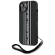 Karl Lagerfeld Saffiano Athleisure Stripes Cord vāciņš iPhone 15, rozā