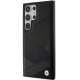 BMW Samsung Galaxy S24 Ultra vāciņš Signature Leather Crossing Lines, melns