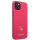 Apple iPhone 13 Mini 5,4\" Guess Saffiano 4G Small Metal Logo Case Cover, Pink | Чехол Кейс Бампер...
