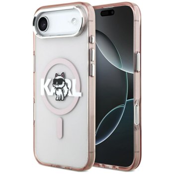 Karl Lagerfeld IML Choupette Sketch Logo MagSafe vāciņš iPhone 17 Air — rozā | Phone Case Cover