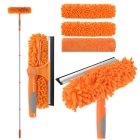 Telescopic Window Cleaner 3-in-1 1.8m Ruhhy, Grey Orange