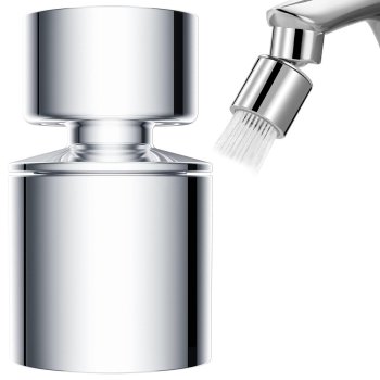 360° Swivel Faucet Aerator Extension, Dual Spray Modes