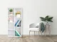 ModernHome WYJ-071 balts grāmatu plaukts