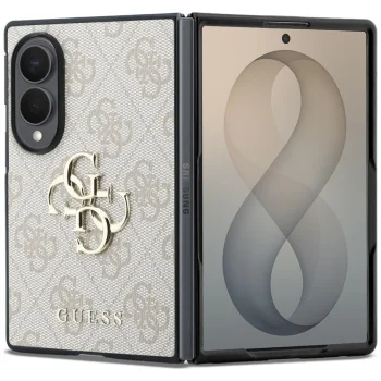 Guess Big 4G Logo vāciņš priekš Samsung Galaxy Z Fold 8, rozā