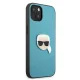 Чехол Karl Lagerfeld для iPhone 13 mini Leather Ikonik Karl\'s Head, синий