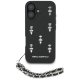 Чехол Karl Lagerfeld Saffiano Crystals w/Chain для iPhone 16, Черный