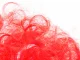 Sports Fan Afro Wig Curly Headwear for Matches, Red and White