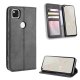 Google Pixel 4a Retro Magnetic Leather Case Cover with Card Slots, Black | Чехол для Телефона...