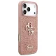 Чехол Guess Fixed Glitter Big 4G для iPhone 17 Pro Max розовый