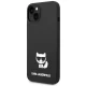 Чехол Karl Lagerfeld Silicone Choupette Body для iPhone 14 Plus, черный
