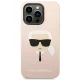 Karl Lagerfeld iPhone 14 Pro Max Case Silicone Karl\'s Head, Pink