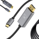 DisplayPort 1.4 uz USB-C kabelis 8K 4K 2K 1,8 m