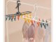 Compact Hanging Laundry Drying Rack with 12 Pegs