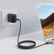 Acefast C1-09 USB-C uz USB-C USB4 kabelis 240W 1m, Pelēks/Melns