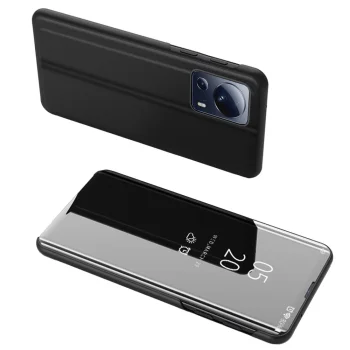 Atverams vāciņš Xiaomi 13 Lite Clear View Case, melns