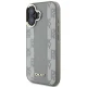 DKNY iPhone 16 vāciņš Leather Checkered Mono Pattern MagSafe, bēšs