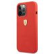 Ferrari Silicone Case for iPhone 13 Pro Max Red