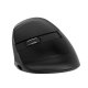 Bezvadu vertikālā datorpele kreiļiem Delux M618ZD BT+2.4G, Melna | Wireless Vertical Computer Mouse for Left-handed