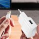 USB sienas lādētājs Samsung EP-TA200EWE 15W ar USB-C kabeli balts