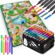 Коврик для рисования Ricokids 90x120 см + 80 спиртовых маркеров