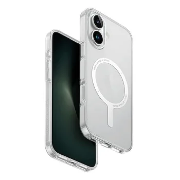 Чехол Uniq для iPhone 16 Clario Magclick Charging, прозрачный
