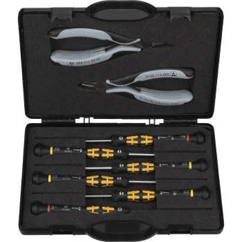 KNIPEX Electronics Pliers Set ESD 00 20 18, 8 Pieces