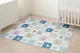 Ecotoys Double-Sided Educational Foam Play Mat for Kids, 180x150 cm