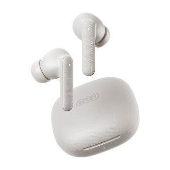 True Wireless Earbuds QCY Buds T43 ENC Bluetooth 5.3 White