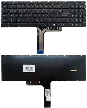 Клавиатура для MSI GE63, GE73, GS63, GS73, RGB, US, черная