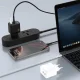 Сетевое зарядное устройство Dudao A28PCEU PD 45W GaN 2xUSB-C + кабель USB-C, черный