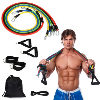 Fitness resistance bands set with handles and door anchor ModernHome TPE001