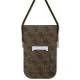 Универсальная сумка для телефона Guess Wallet 4G Cord Script, коричневая