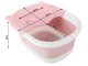 Folding Multifunctional Foot Feet Bath Massager, Pink