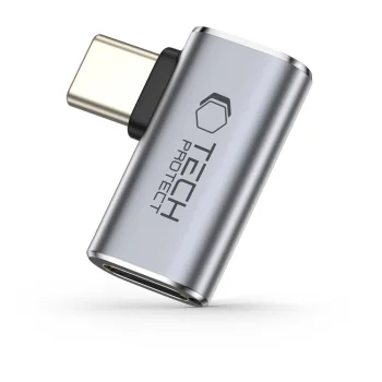Угловой адаптер USB-C Tech-Protect Ultraboost AA01, серый