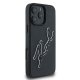 Apple iPhone 16 Pro 6.3\'\' Karl Lagerfeld 3D Rubber Bicolor Signature Cover Case, Black