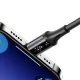 Joyroom S-A60 StarTalk USB-A uz Lightning kabelis 3A 1.2m, melns