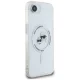 Karl Lagerfeld IML Metal Karl & Choupette Heads MagSafe iPhone 16e vāciņš, balts