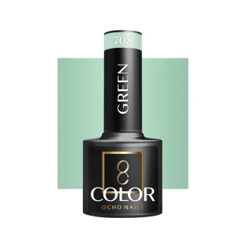 Ocho Nails Green 708 gēla laka, 5 g