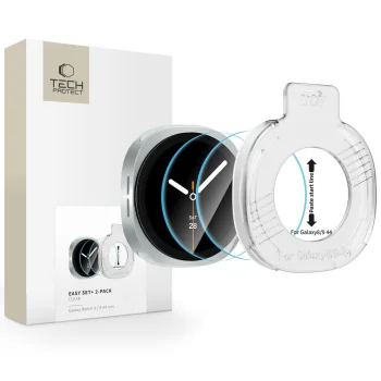 Tech-Protect Easy Set+ aizsargstikls Samsung Galaxy Watch Ultra 44mm, 2 gab.