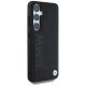 Чехол BMW Leather Big Wordmark для Samsung Galaxy S25 черный