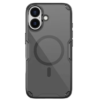Nillkin iPhone 17 Pro vāciņš Nature TPU Pro Magnetic, caurspīdīgs melns