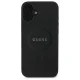 Guess iPhone 16 vāciņš Saffiano Classic Logo MagSafe, melns
