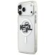 Karl Lagerfeld IML Glitter Karl & Choupette Sketch Logo MagSafe vāciņš iPhone 17 Pro Max — caurspīdīgs | Phone...